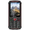 Mobilusis telefonas Evolveo StrongPhone W4, atsparus vandeniui, patvarus dviejų SIM kortelių telefonas, juodas-raudonas