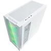 EVOLVEO Ptero Q2G, ATX korpusas, 4 ARGB ventiliatoriai, priekinis ir šoninis stiklinis skydelis, baltas