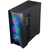 EVOLVEO Ptero Q2G, skříň ATX, 4x ARGB ventilátor, čelní+boční panel sklo, juoda