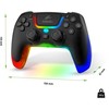 EVOLVEO Ptero2, bezdrátový &amp; drátový gamepad pro PC, PS3/4/5, iOS, Android, Switch, černý