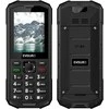 „EVOLVEO StrongPhone X5“, vandeniui atsparus, patvarus dviejų SIM kortelių telefonas, juodos spalvos, pjūklo formos