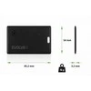 „EVOLVEO TrackCard“, „Bluetooth“ vietos nustatymo įrenginys su „Apple Find My“, juodas