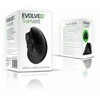 Pelė Evolveo Pionowa pelė TwinVerti, Ergonomiczna pelė, 2.4GHz, Bluetooth, juoda