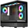 EVOLVEO Ursus, mATX korpusas, 6x ARGB 120 mm ventiliatoriai, stiklinis šoninis skydelis + priekinis skydelis