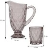 Excellent Houseware EH Cut whiskey glasses with decanter, set of 7, pilkas