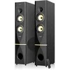 Kompiuterio kolonėlės Fenda F&amp;D T-88X 2.0 ant grindų statomi garsiakalbiai, 300 W RMS (150x2), 1 colio aukštų dažnių garsiakalbis + 5,25 colio garsiakalbis + 10 colių žemųjų dažnių garsiakalbis kiekvienam kanalui, BT 4.2/HDMI/optinis/koaksialinis/AUX/USB/FM/Karaoke funkcija /LED Ekranas/Nuotolinis pultelis/Įtrauktas mikrofonas/Medinis/Juodas