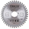 Festa medienos pjūklo diskas TCT, O 115 x 2,8 x 22,2 mm, 40 dantų