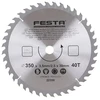 FESTA Diskinis medienos pjūklas TCT, O 350 x 3,2 x 30 mm, 40 dantų (124650)