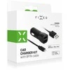 Įkroviklis Fiksuotas Rinkinys automobilinis įkroviklis FIXED su 2xUSB išvestimis ir USB/Lightning laidu, 1 metras, MFI, 15W išmanusis greitasis įkrovimas, juodas