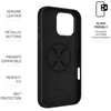 Dėklas Fixed Fiksuota MagLeather | Galinis viršelis | Apple | iPhone 16 Pro Max | Oda | Juodas