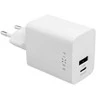 Fixed Fiksuotas Mini USB-C/USB kelioninis įkroviklis 45W | FIXC45M-CU-WH