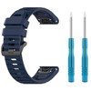 FIXED silikoninis dirželis Silikoninis dirželis skirtas Garmin QuickFit 22mm mėlynas