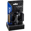 FORCE BMX Al pedals, non-interchangeable pins, juodas