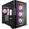 Kompiuterio korpusas FSP M580-BA, Midi Tower, juodas, Tempered Glass x 2