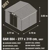 Sodo namelis G21 GAH 884 - 277 x 319 cm 63900561