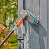 GARDENA Cleansystem plovimo rinkinys kietas su rankena M, plovimo šepetys (pilkas/turkis, darbinis plotis 27cm)