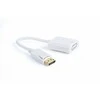 GEMBIRD A-DPM-DVIF-002-W Gembird Displayport kištukas (vyriškas) į DVI (24+5) kištuką (lizdas), baltas