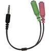 Garso skirstytuvas, ACC-100, Lizdas (3,5 mm) M - 2x Lizdas (3,5 mm) F, 0,2 m, stereo, juodas, Genius