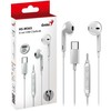 Genius HS-M365, ausinės su mikrofonu, balta, 2.0, Įstatomos į ausis (į ausis įkišamos tipo) ausinės, USB Type-C