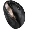 Genius Pelė Ergo Pelė 8250S, 1600DPI, 2,4 [GHz], optinė, 6 klasė, bevielė, juoda ir auksinė, 1 vnt AA, vertikali