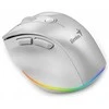 Bevielė pelė, Genius Ergo 9000S Pro, balta, optinė, 2400DPI