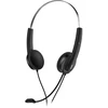 Genius HS-220U AI ausinės su mikrofonu, przewodowa, juoda, 2.0, Na głowę, USB