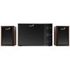 Kompiuterio kolonėlės Boxe Genius SW-2.1 350, cu fir, sistema 2.1, lizdas 3,5 mm, putere RMS 15W (2 x 3,5 W + 1 x 8W), vyšnios mediena