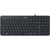 Klaviatūra ir pelė Genius LuxEMate 110, CZ / SK klaviatūra, klasikA, tylus vielos tipas (USB), juoda,