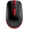 Genius NX-7007 Bevielė pelė, juoda-raudona, 1200DPI