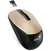 Pelės Genius Pelės NX- 7015, 1600DPI, 2.4 [GHz], optinis, 3rd, belaidis USB, aukso, AA