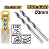 Grąžtas Ingco DBT1200034 HSS metal drill, set of 2, 3mm