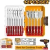 Grąžtas Ingco flat wood drill bits, set of 12