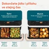 Gruzdintuvė Cosori Dual Blaze TwinFry chytrá horkovzdušná fritéza10 L, keramika, bílá