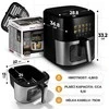 Gruzdintuvė Profi Cook ProfiCook PC-FR 1286 H fryer Single 6.5 L Stand-alone 1700 W Hot air fryer Juodas, Nerūdijantis plienas