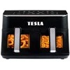 Gruzdintuvė neriebi Tesla AirCook DualZone Q460 XXL daugiafunkcinė dviejų kamerų oro gruzdintuvė 9l (AIRCKDZQ460XXLBLK)