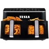 Gruzdintuvė neriebi Tesla AirCook DualZone Q460 XXL daugiafunkcinė dviejų kamerų oro gruzdintuvė 9l (AIRCKDZQ460XXLBLK)