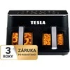 Gruzdintuvė neriebi Tesla AirCook DualZone Q460 XXL daugiafunkcinė dviejų kamerų oro gruzdintuvė 9l (AIRCKDZQ460XXLBLK)