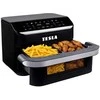 Gruzdintuvė beztłuszczowa Tesla AirCook FlexiZone Q570 XXL Dualna frytkownica beztłuszczowa 10l