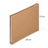 Hama Wrinkled Bookbound 24x17 36 baltas pages ruda 7614