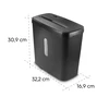Hama Safe X50 popieriaus smulkintuvas su matmenimis