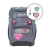 Hama School Backpack Step by Step GRADE Glitter Heart Hazle, AGR certificate