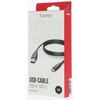 Hama USB-A - USB-C, 3m, juoda