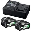 Priedų rinkinys Hikoki UC18YSL3WHZ; 36/18 V; 2x2,5/5,0 Ah; Li-ion