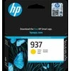 HP 937 geltono originalaus rašalo kasetė