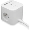 Huslog 15W Charging Station, 3 Outlets, 2 USB-C Ports, 2 USB Ports, Baltas