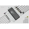 I-TEC Universal 6x 4K Ekranas DS 6x4K 2xDP 2xHDMI 2xUSB-C 1xGLAN 2xUSB-C Gen.2 4xUSB 3.2 1xGarso / mikrofono lizdas 1xSD / Micro SD Kl PD 140W KL