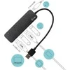 I-TEC USB 3.0 metalinis HUB 4 prievadas su atskirais įjungimo/išjungimo jungikliais 4x USB 3.0 prievadas su greito įkrovimo palaikymu BC 1.2