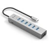 I-TEC USB-C įkrovimo metalinis HUB 7 prievadas be maitinimo adapterio