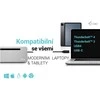 I-TEC USB-C Metal Ergonomic 4K 3x Ekrano prijungimo stotis su PD 100 W + I-tec universalus įkroviklis 100 W