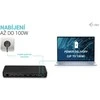 I-TEC USB-C triguba 4K Ekrano prijungimo stotis Gen2 2xDP 1xHDMI 1xGLAN 3xUSB 3.2 Gen1 1xUSB 3.2 Gen2 2xUSB-C Gen2 1xAudio/Mic PD100W